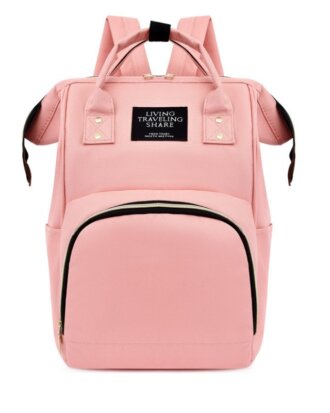Rucsac bebelusi, mamici, din panza oxford de culoare roz