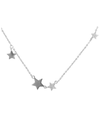 Lant din argint 925 Above the stars cu pandantiv in forma de stelute, 40 cm