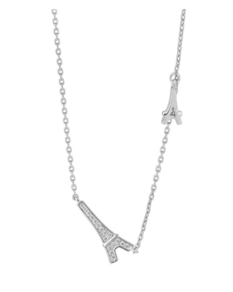 Lant din argint 925 Paris cu pandantiv in forma de turnul Eiffel, 40 cm