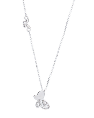Lantisor din argint 925 Sunny Butterfly cu pandantiv in forma de fluture