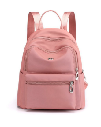 Rucsac Joyce roz cu buzunare din material textil impermeabil