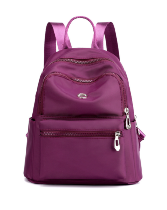 Rucsac Joyce mov cu buzunare din material textil impermeabil