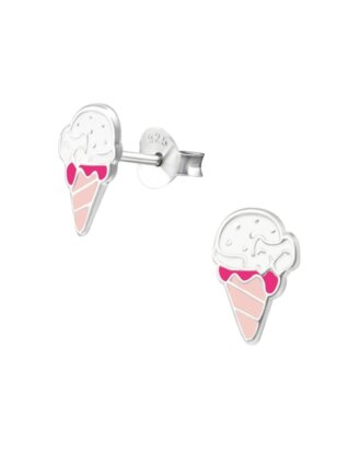 Cercei din argint 925 Ice cream in forma de inghetata cu cheita din argint