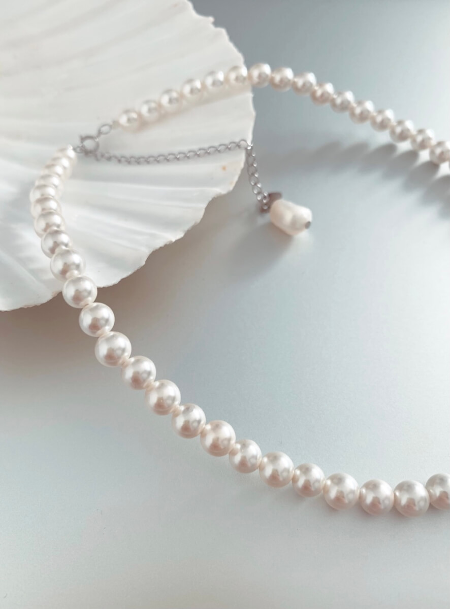 Hectares heroine mild Set colier din perle naturale de cultura de 6 mm si accesorii din Argint  925 si prelungire cu perla baroc si cercei din perla naturala - VentiStore  - genti de dama, imbracaminte si accesorii ieftine