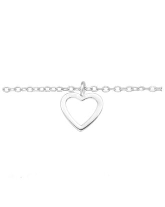 Bratara Heartly din argint 925 cu pandantiv in forma de inima