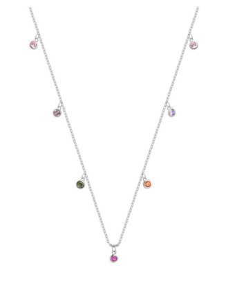 Lant din argint 925 Miracle cu pietre de zirconiu rotunde atasate, 40 cm