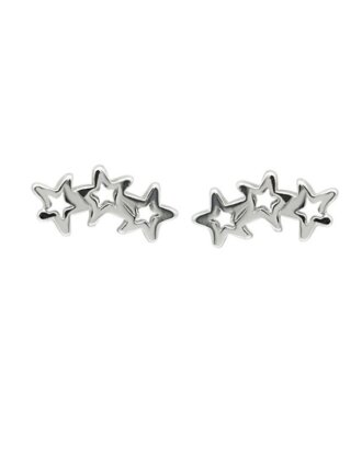 Cercei din argint 925 Linked Stars in forma de stele
