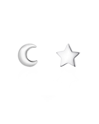 Cercei din argint 925 Silver Star in forma de stea si luna