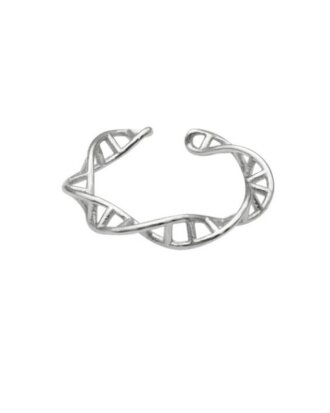 Inel din argint 925 DNA in forma de ADN uman, masura ajustabila, aniversare, sarbatori, martisor
