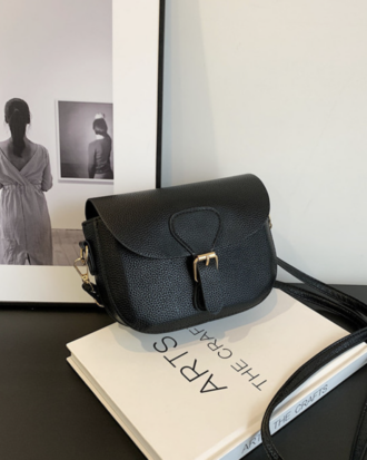 Geanta Mabel neagra din piele ecologica, 20 x 16 x 5 cm