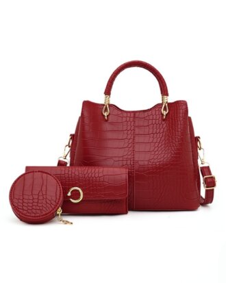 Geanta Shannon visinie 3 in 1 din piele ecologica fara captuseala, 25 x 22 x 10 cm